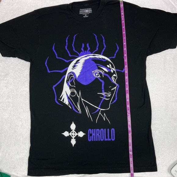 HunterxHunter Chrollo Lucifer T-Shirt Men's Sz XL Black Spider Phantom Troupe - Picture 3 of 5